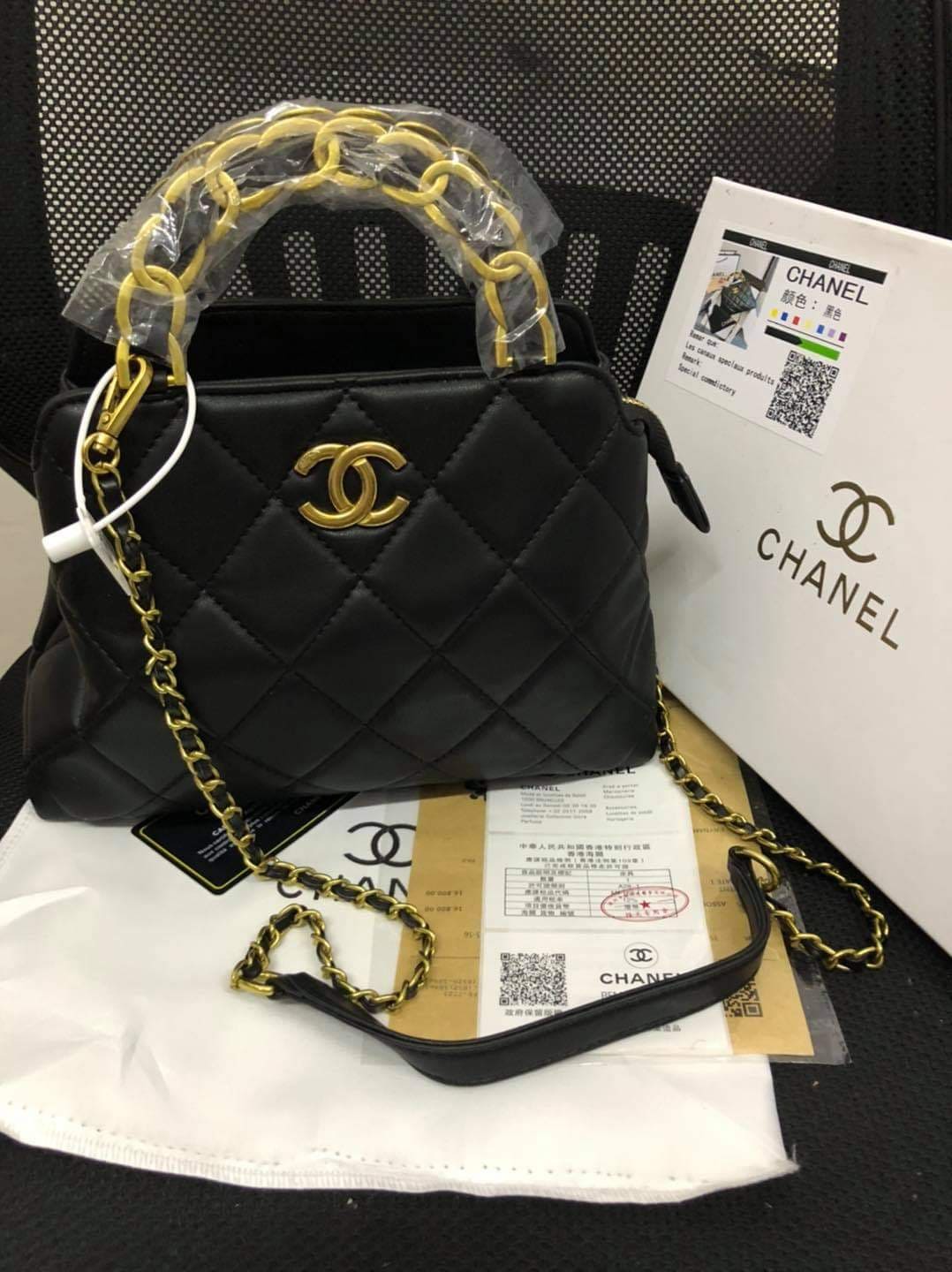 12 Premium C0py C H A N 3 L Elegant Gold Hardware Bag Sling Bag Shoulder Bag Cross Body Bag High End Bags For Women Lazada Ph