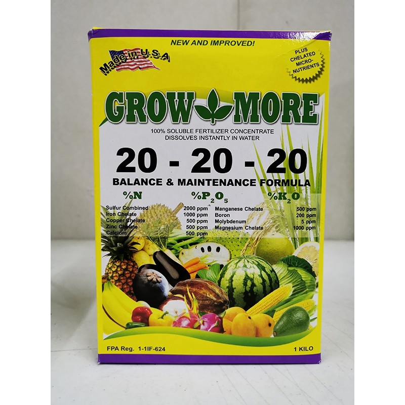 GROW MORE WATER SOLUBLE PLANT FOOD (202020) 1KG Lazada PH