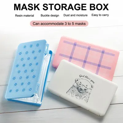 Disposable Mask Storage Box Portable Masks storage Case Facemask Keeper Storage Portable Face Mask Organizer