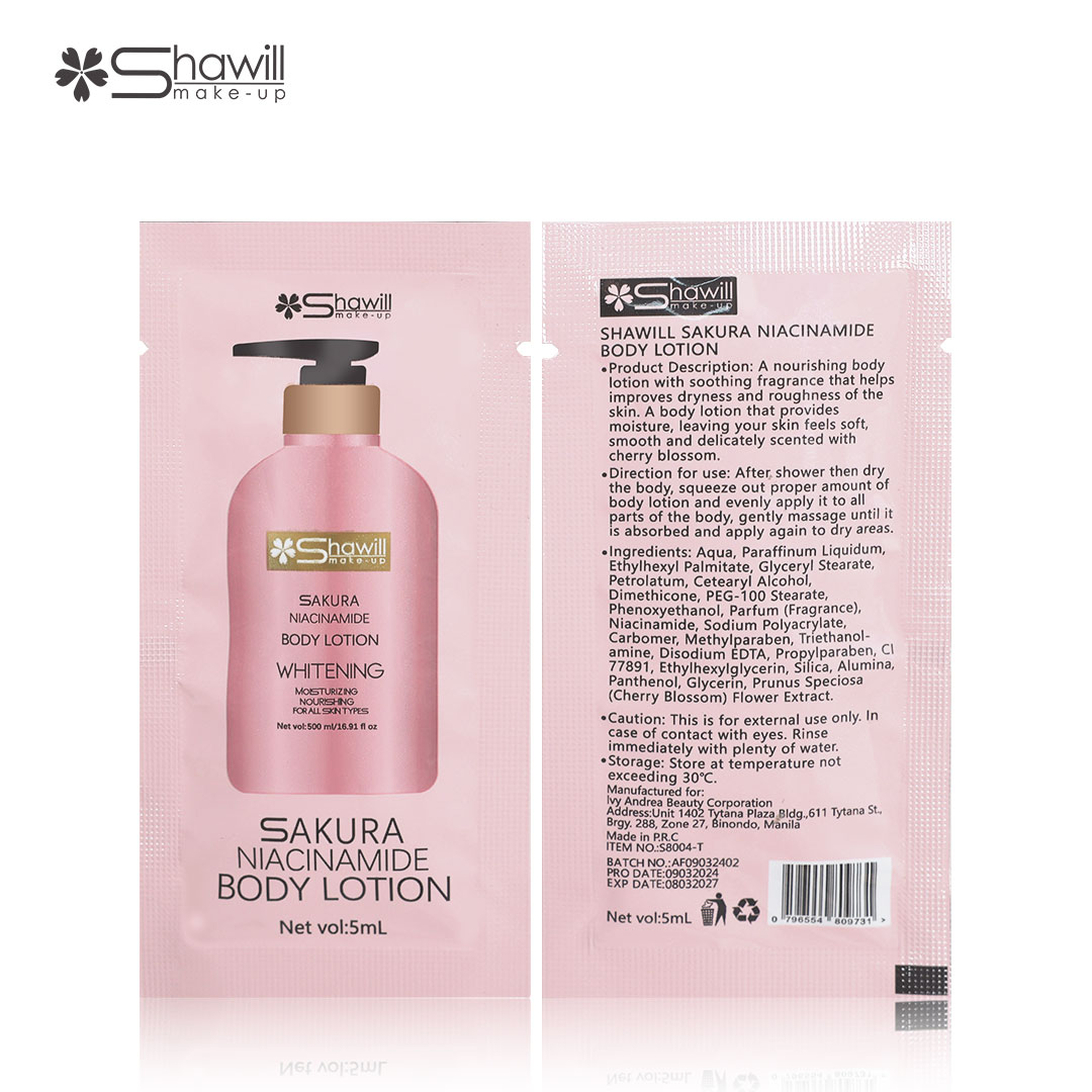 Shawill Sakura Niacinamide lotion for body lotion whitening Sakura