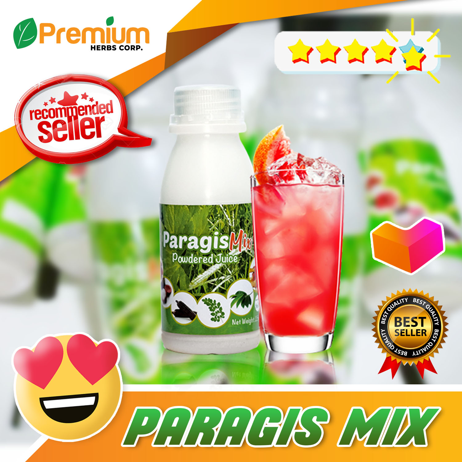 3 Bottles of Paragis Mix Powdered Juice Drink for Pregnancy 100