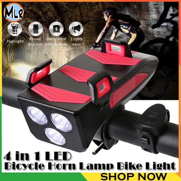 bicycle horn lamp mobile phone bracket