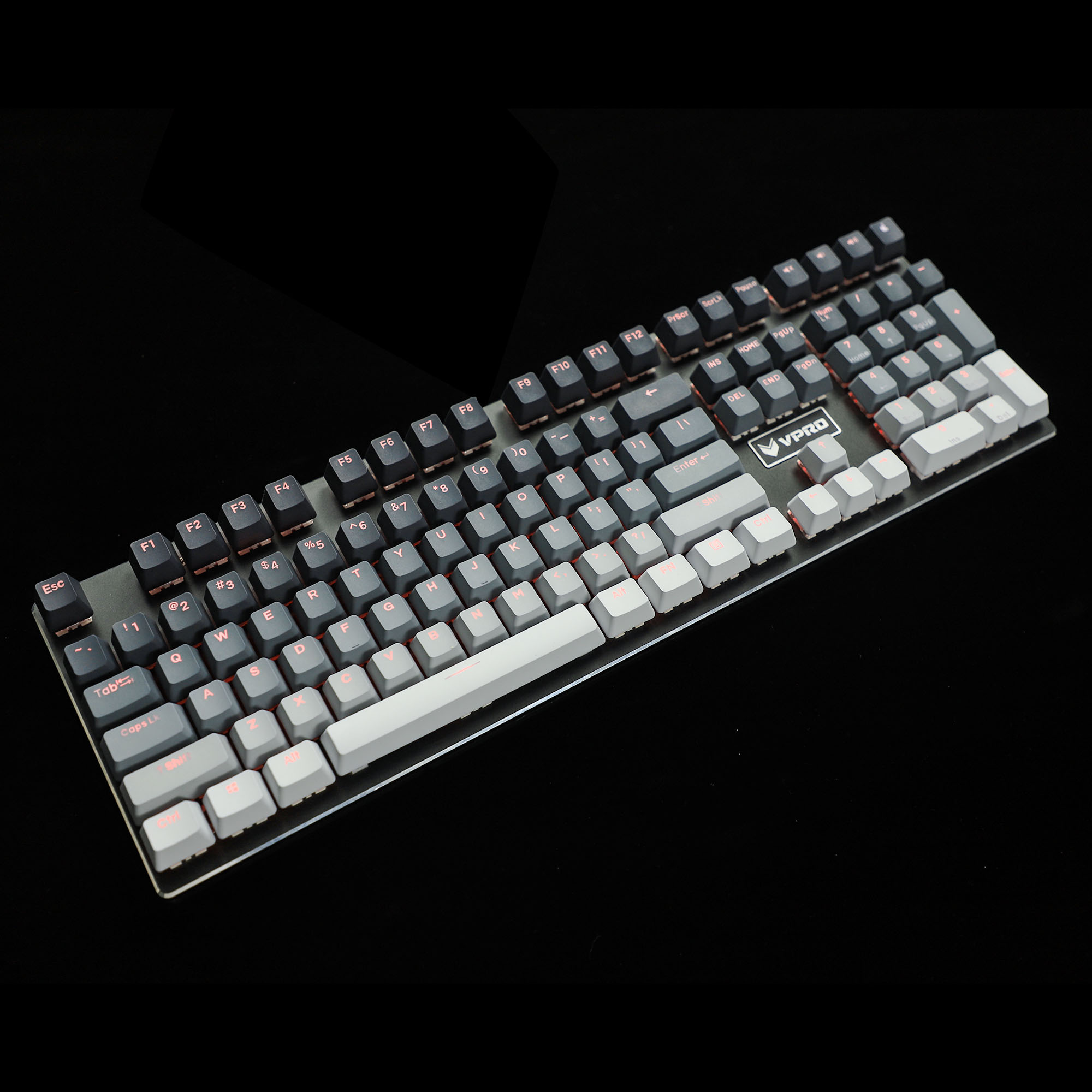 YMDK 1,5mm ABS 108 87 61 ANSI ISO Niebla De Leche En Blanco Perfil OEM Brillo A Través De Teclas Para Teclado Mecánico MX RGB GK61 Womier 66 - AliExprs 7