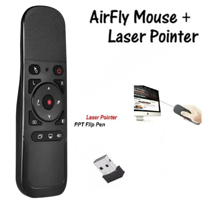 2.4G Wireless Remote Control Air Mouse Laser Pointer 6 Gxes Gyroscope Presenter for PPT Presentation