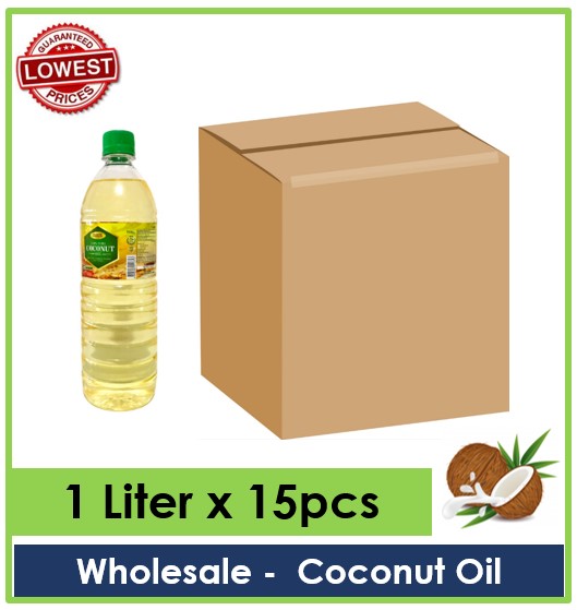 Wholesale Coconut Cooking oil (1 Liter x 15pcs) Lazada PH