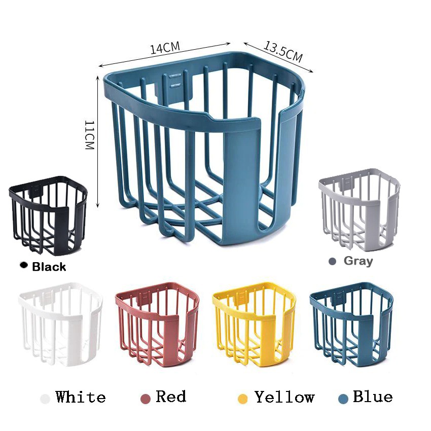 Convenient storage box for toilet paper, paper towels without drilling