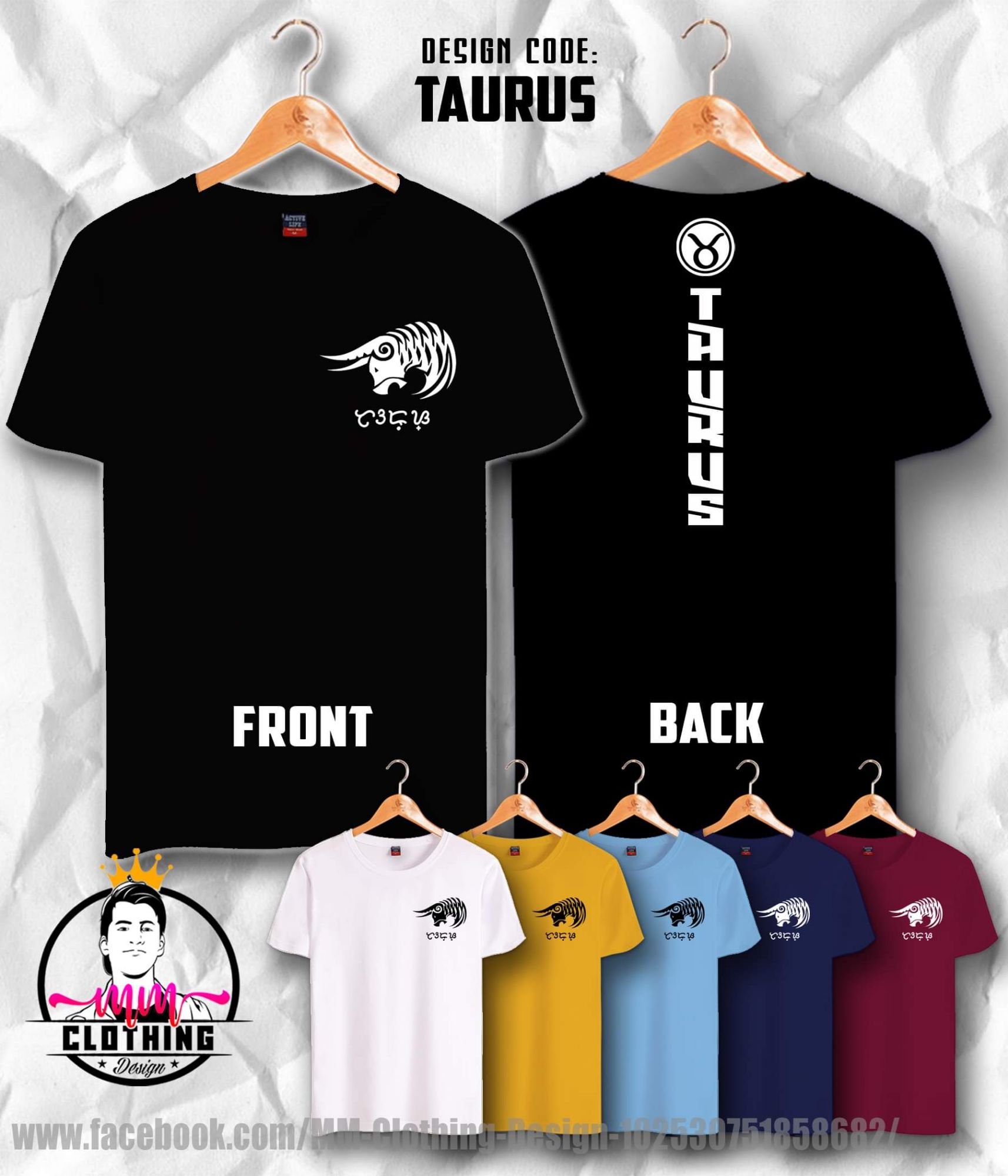 zodiac sign Taurus T-shirt design by mmdesign | Lazada PH