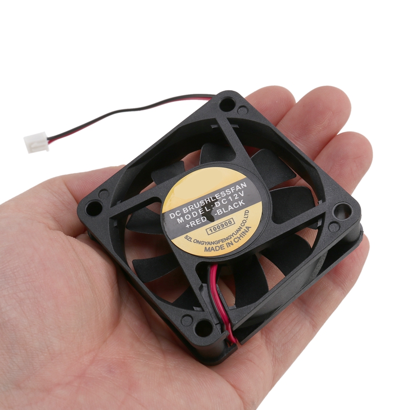 DC 12V 2Pins Cooling Fan 60mm x 15mm for PC Computer Case CPU Cooler