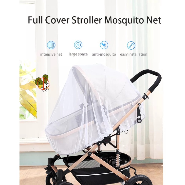 GoPanda Baby Stroller Mosquito Net Mesh Cover Bug Insects Net