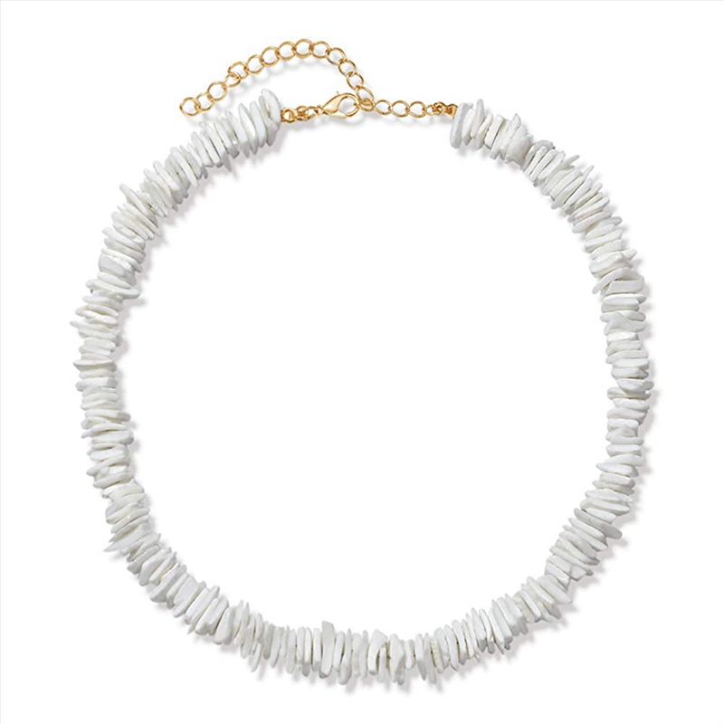 Puka Shell Necklace for Women Boho Tropical Hawaiian Beach Puka