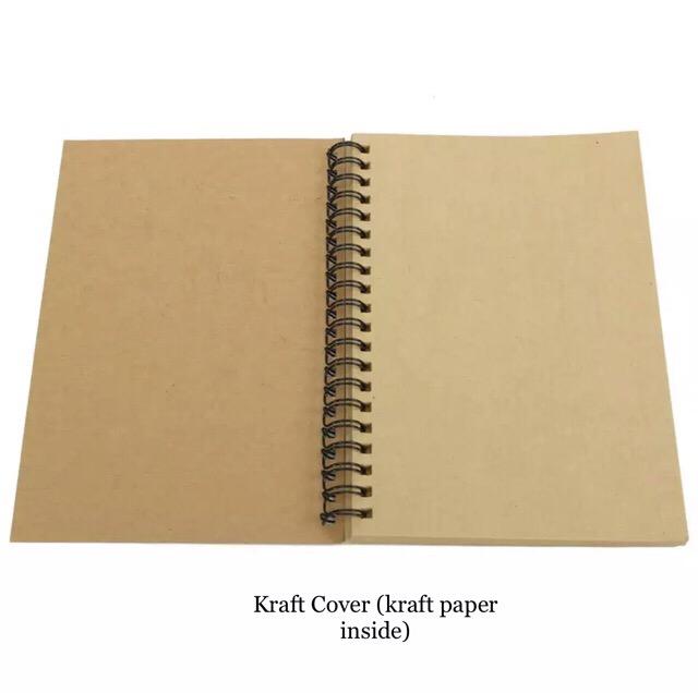 Kraft Spiral Notebook/Sketch Pad Two Size (A5/B5) Lazada PH