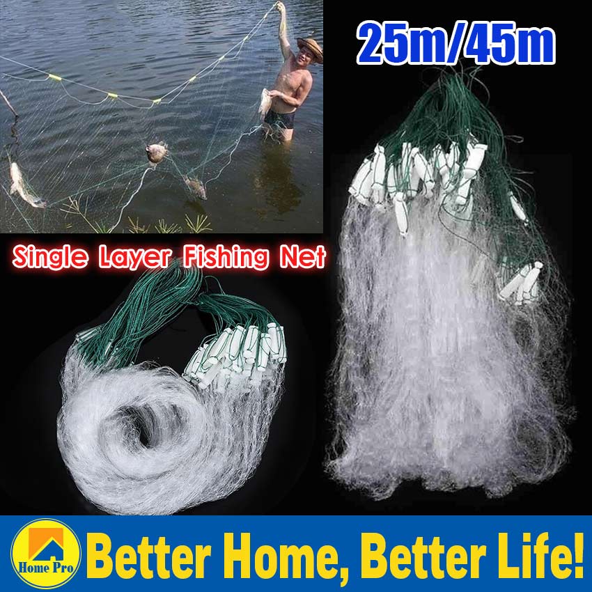 Lawaia Fishing Sticky Net Three Layers 2mx100m Long 1 Finger Net