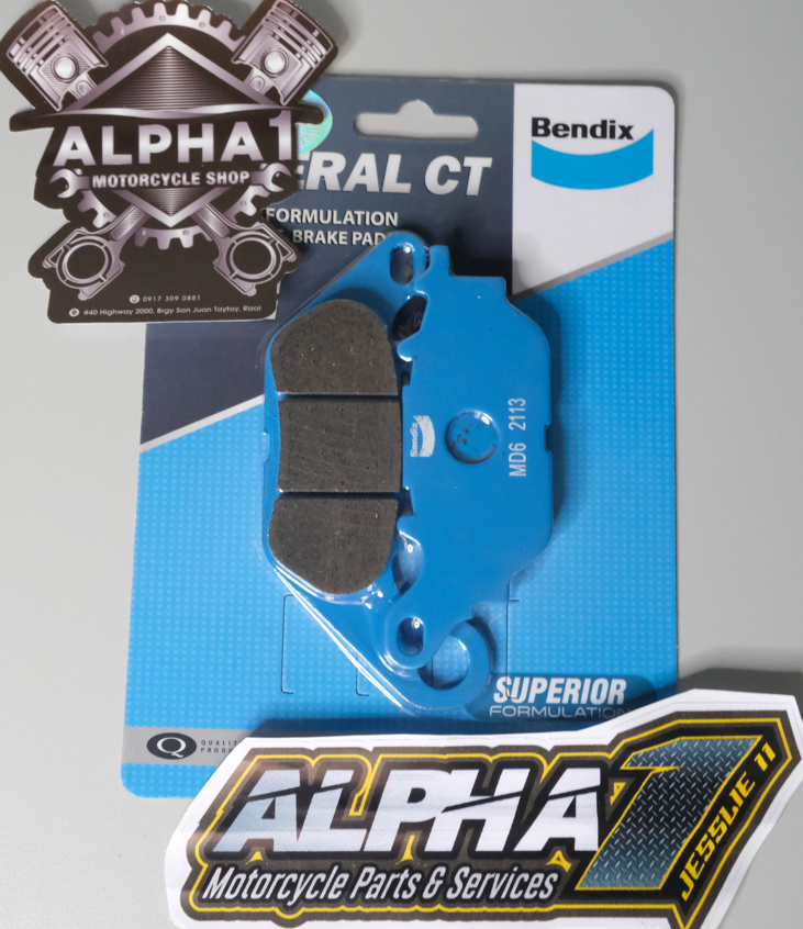 BENDIX BRAKE PAD MD27 for Click 125i V1 / Click 150i V1 / Airblade 150