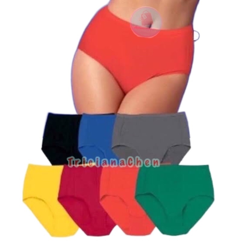 SALE !Vanessa Avon High Waist Panty Maxi panties plain Plus Size For