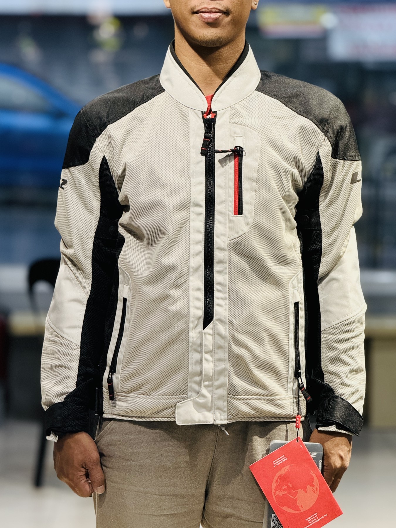 LS2 Riding Jacket Alba Man Alba Man Grey Black Large Size Riding