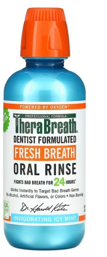 TheraBreath Oral Rinse, Icy Mint/ Rainforest Mint/ Mild Mint, 3 / 16 fl ...