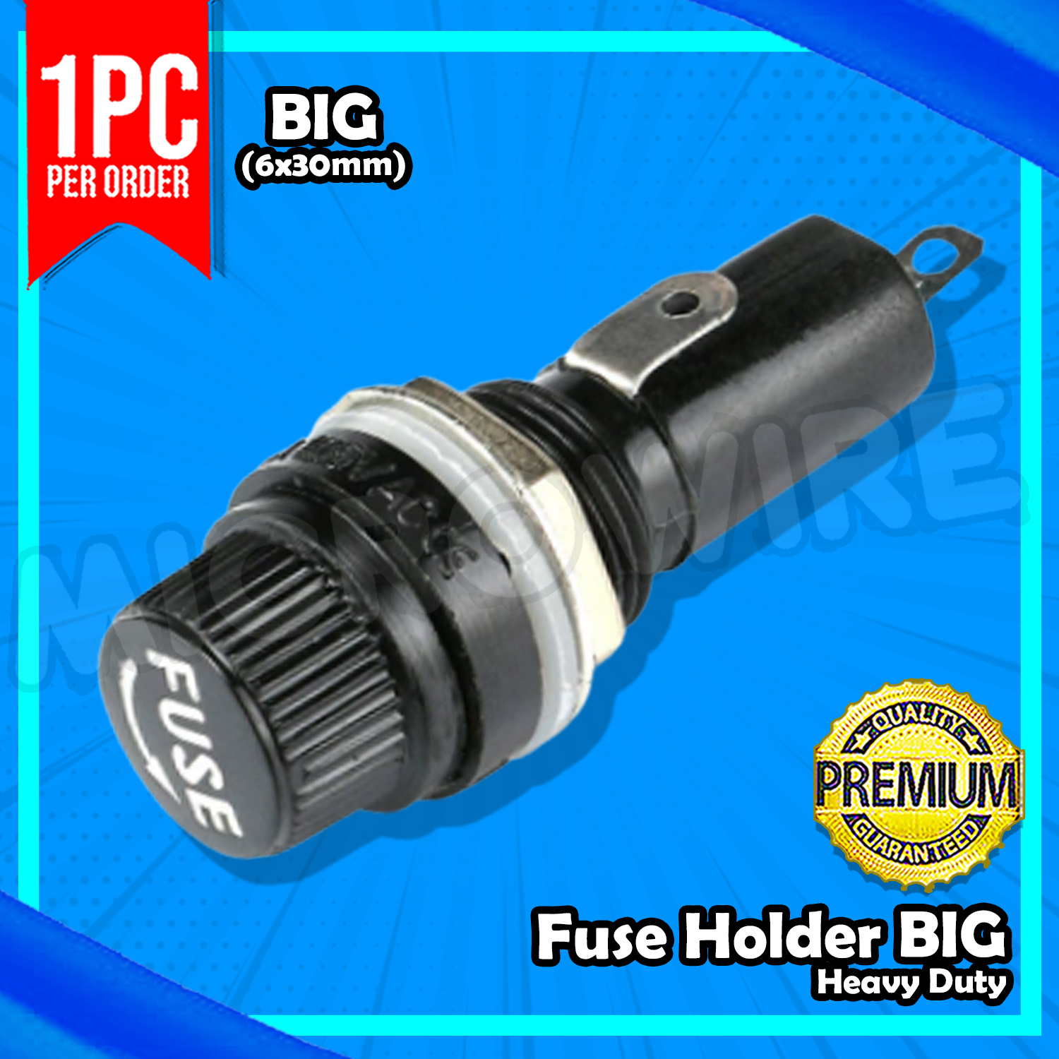 Glass Fuse Holder Big (6X30mm) Heavy Duty Lazada PH