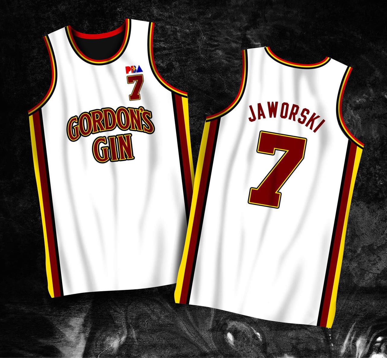 PBA RETRO JERSEY, 1997 GORDON'S GIN ROBERT JAWORSKI #7 JERSEY, FULL  SUBLIMATION