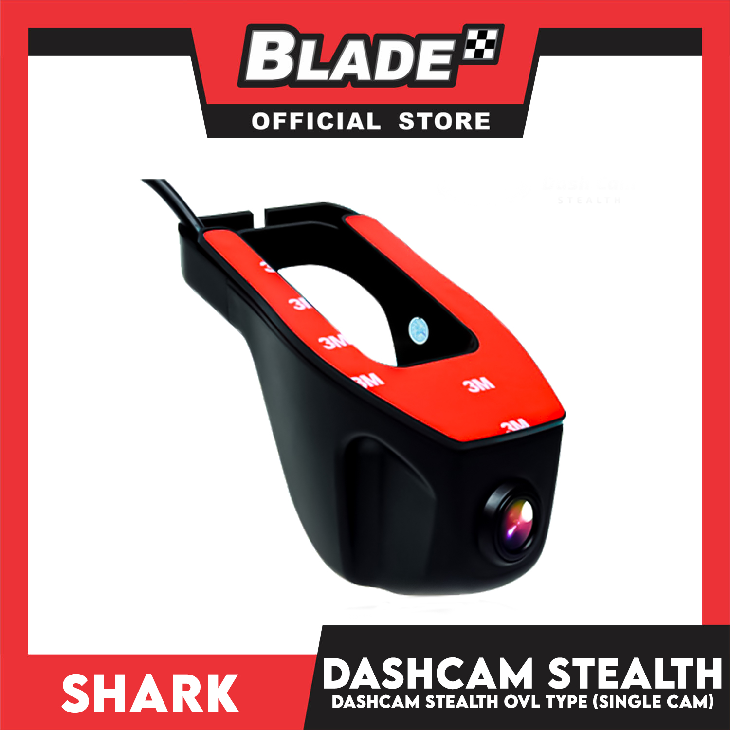 Shark Dashcam Stealth OVL Type (Single Cam) PH