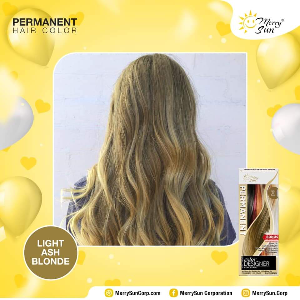 Merry Sun Permanent Hair Color | Ash Gray | Super Decoloring