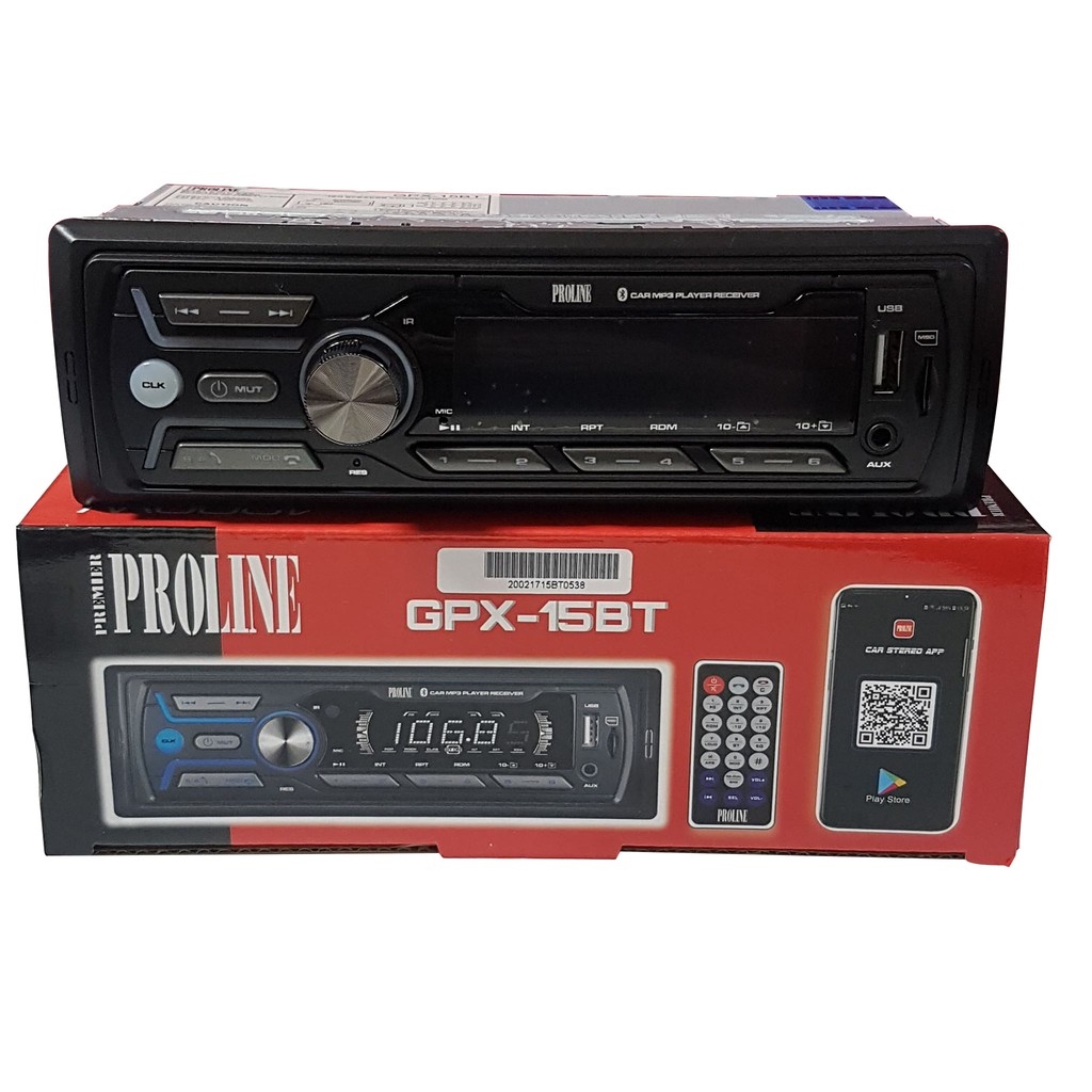 Hot search Proline GPX15BT Car Stereo w/ AM/FM Bluetooth USB MP3