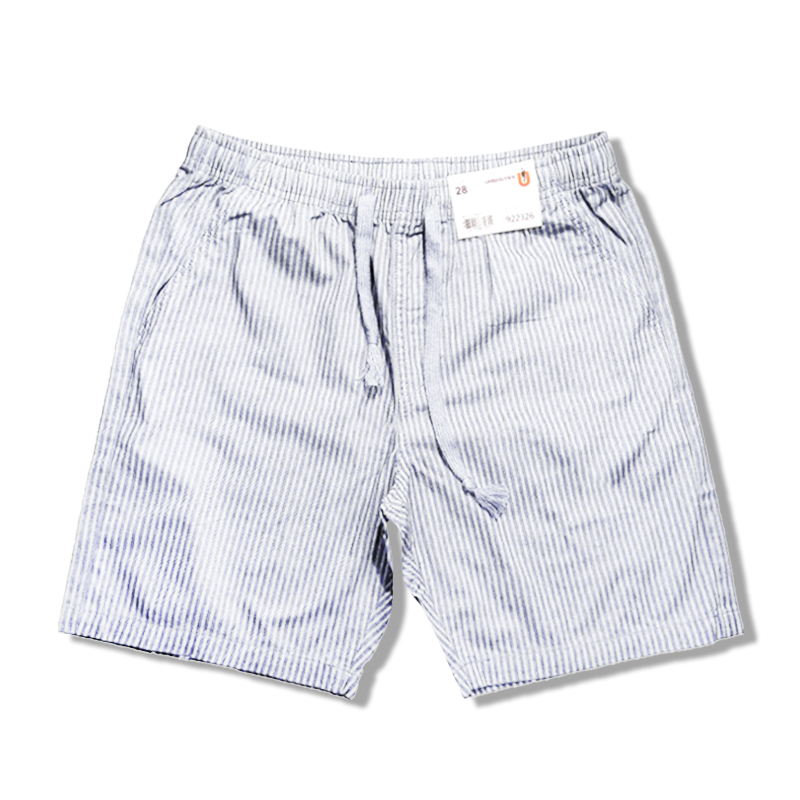 URBAN PIPE Vertical Stripe Shorts For Men KneeLength 100 Cotton