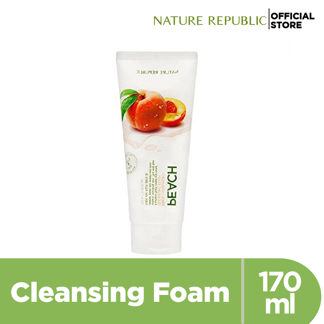 peach cleansing foam nature republic
