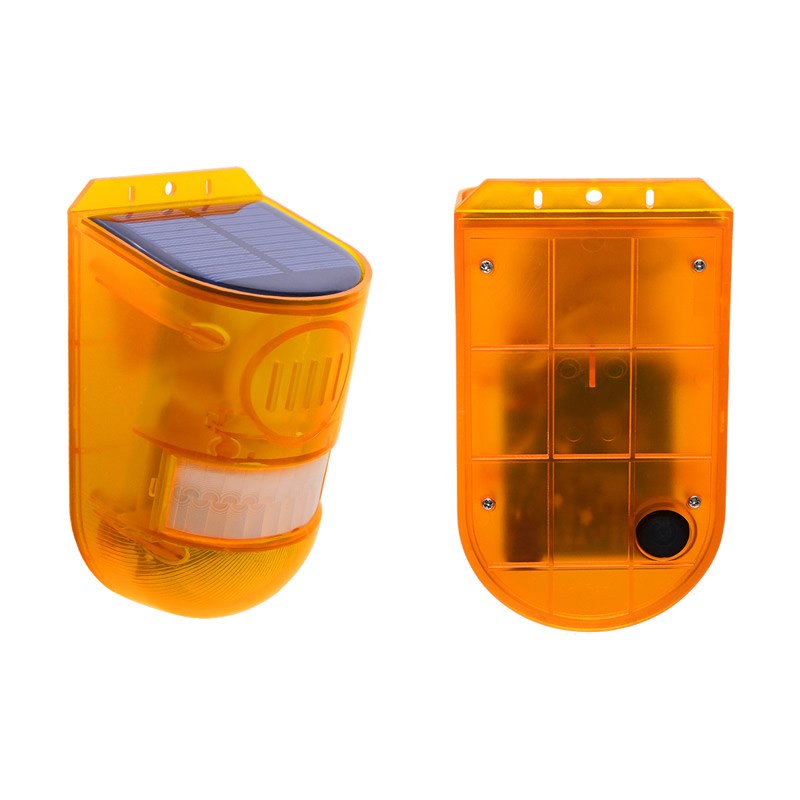 Solar Sound Alert Flash Warning Sound & Light Alarm Motion Sensor Siren