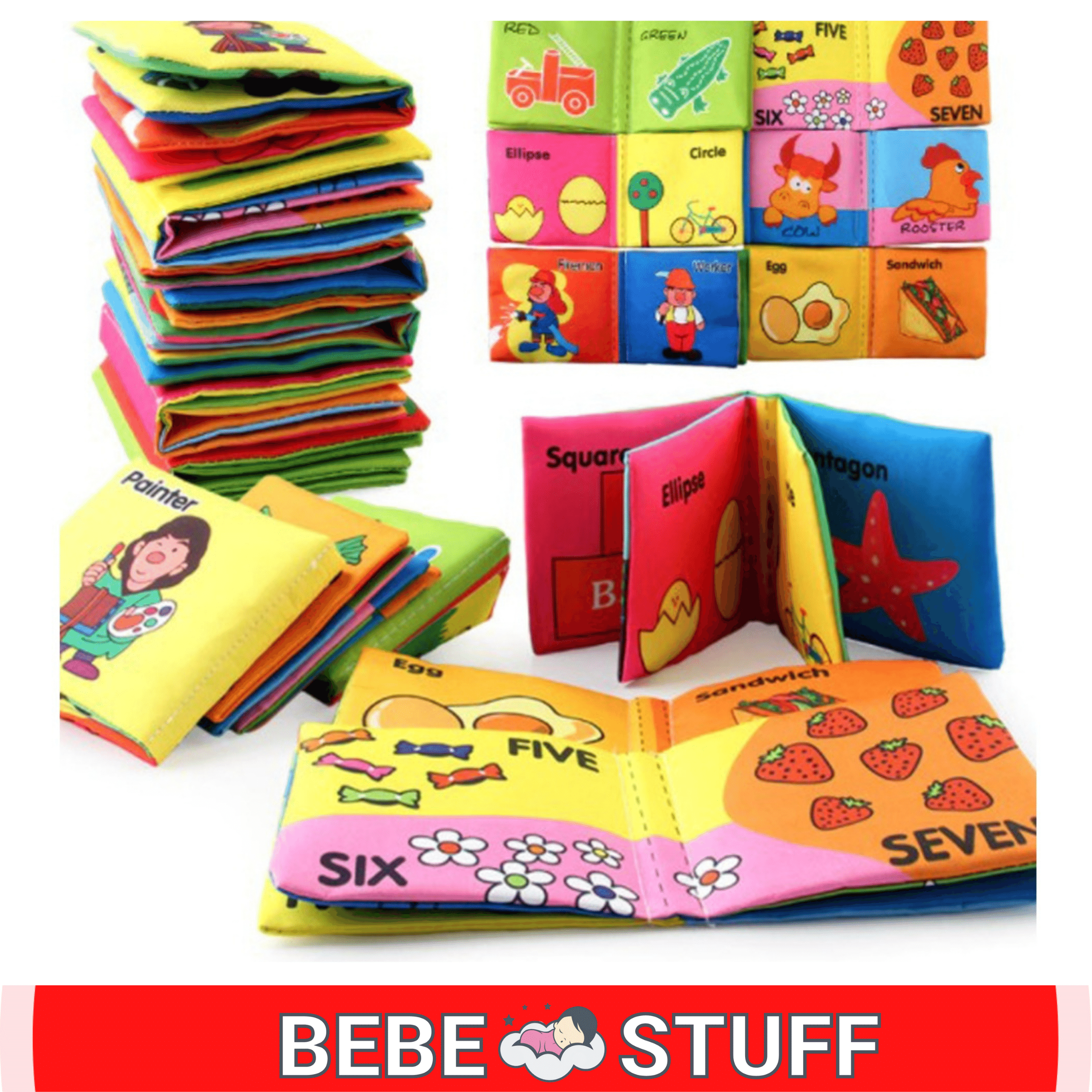 SSP Soft Cloth Baby Book for Toddlers Educational Montessori Early