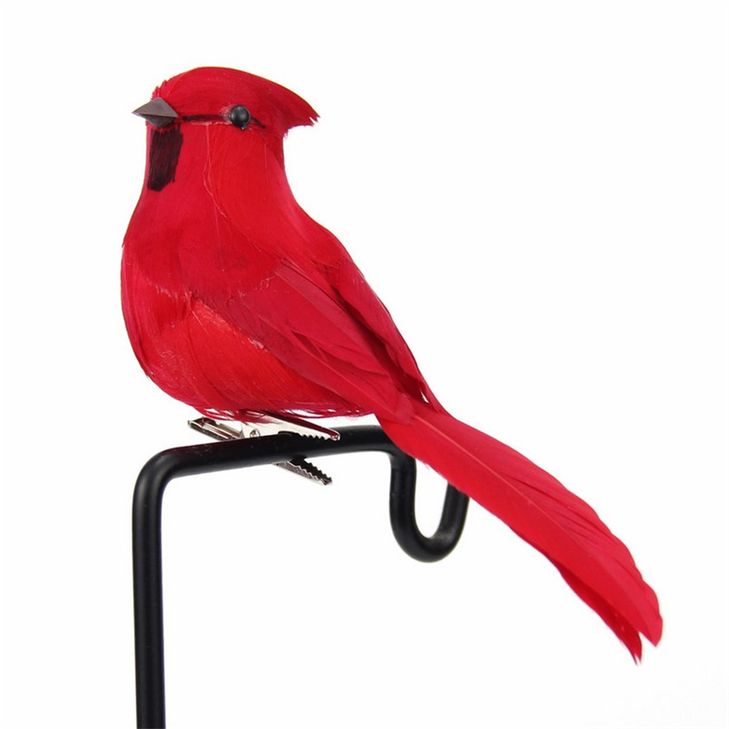 Foam Feather Artificial Parrots Imitation Bird Model Outdoors Garden Decoration