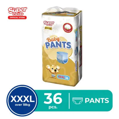 Super Twins Baby Diaper Pants XXXL 36