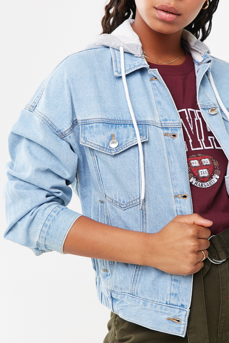 colorblock denim jacket forever 21