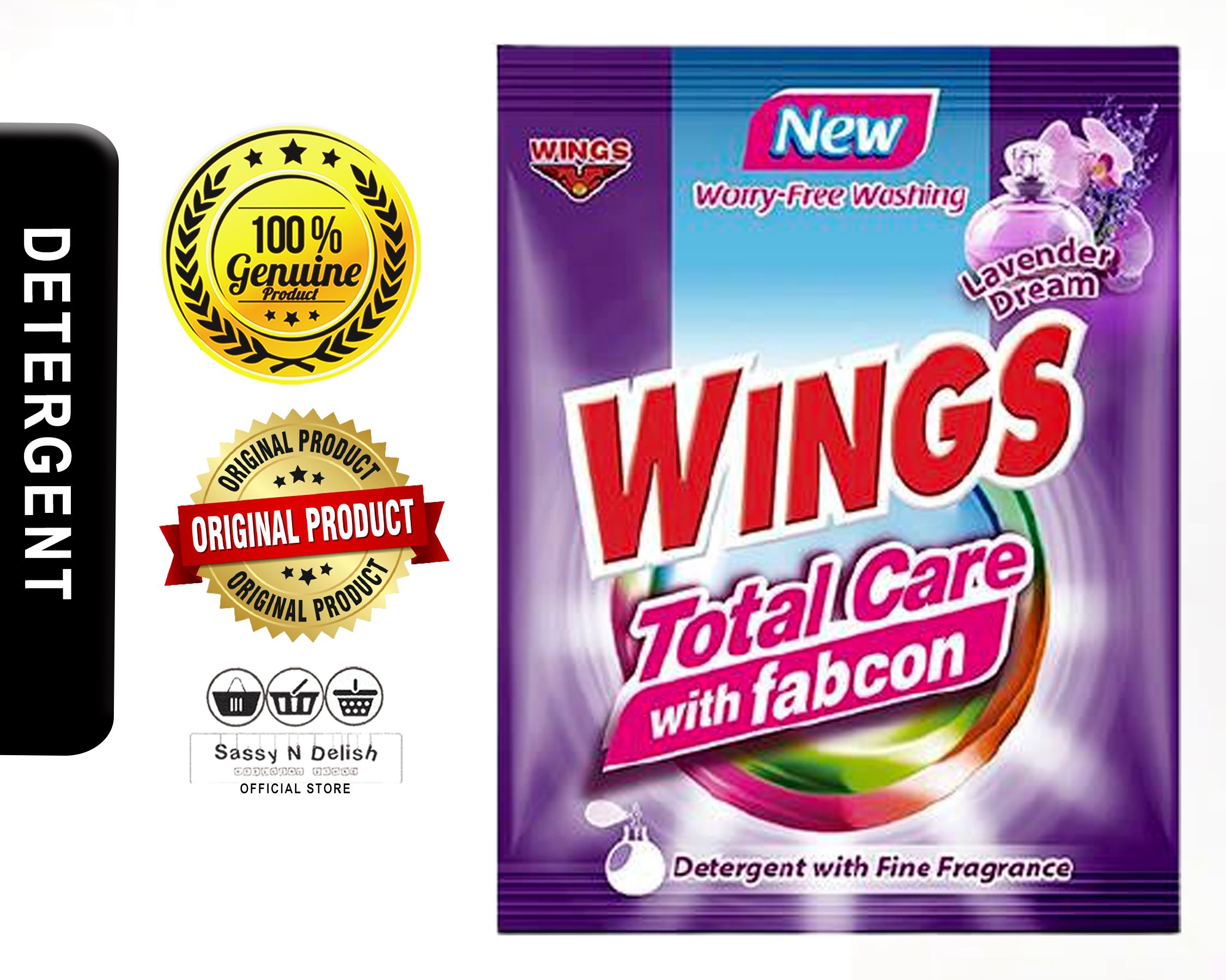 Wings Detergent Total Care Lavander Dream 1kg Lazada PH