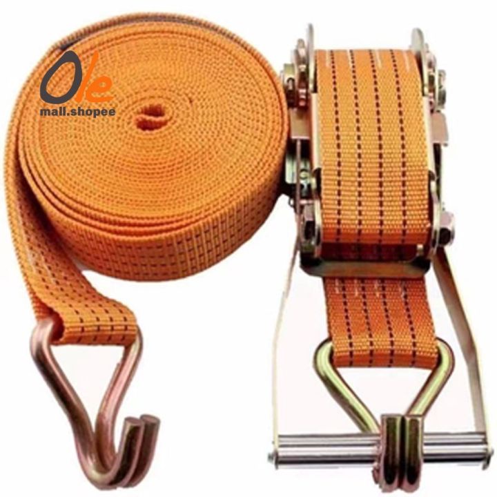 10M Heavy Duty Adjustable Ratchet Cargo Tie Down Straps Luggage Belt