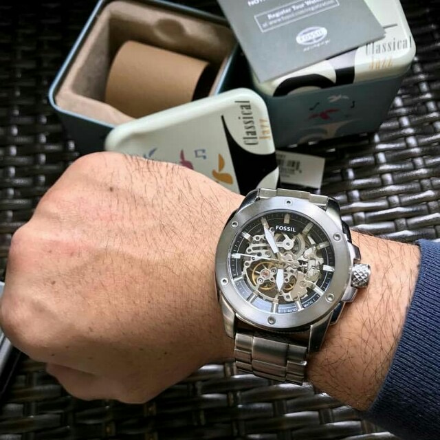 FOSSIL Modern Silver Machine Automatic 