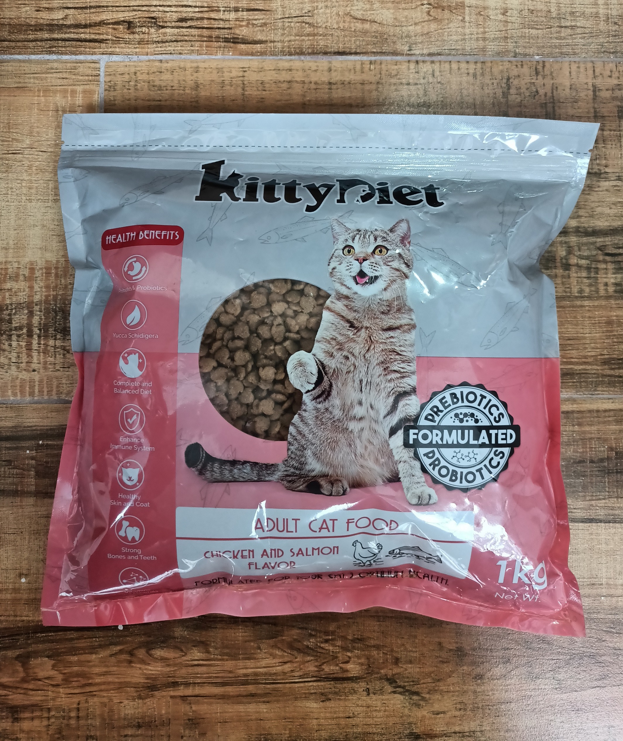 KITTY DIET Adult Cat Food CHICKEN SALMON Flavor 1kg Lazada PH