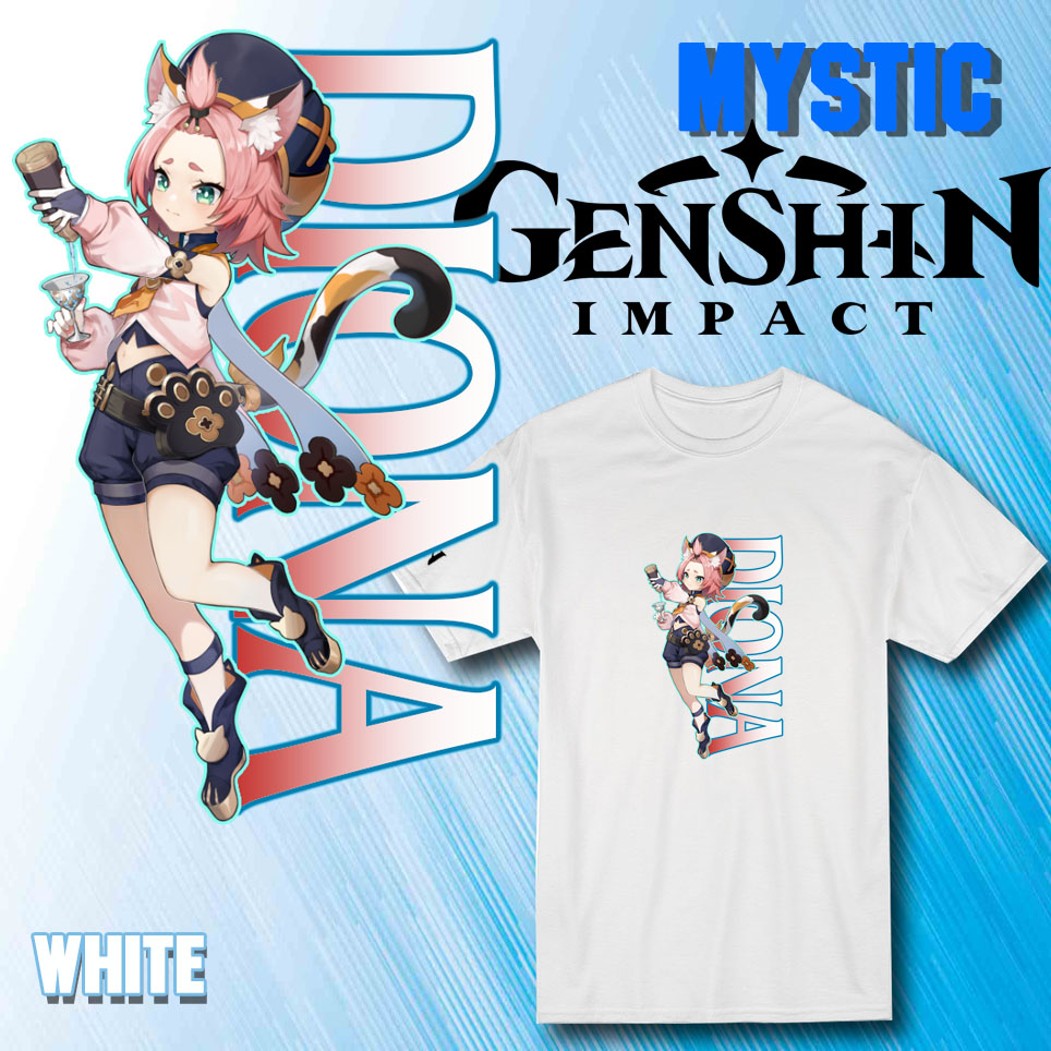 Genshin Impact Diona Character Video Pc Game Gaming Gamer Fan Unisex Shirt Gen005 Lazada Ph