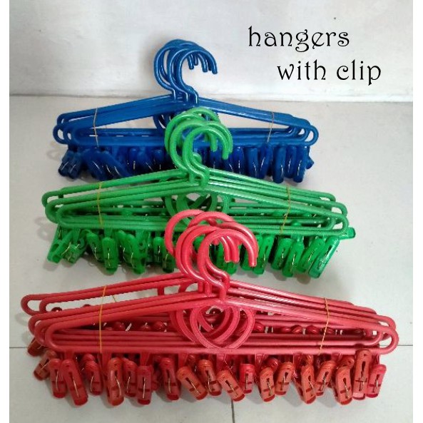 Plastic Hanger with 10 Clips Clothes Hanger With Pins Lazada PH