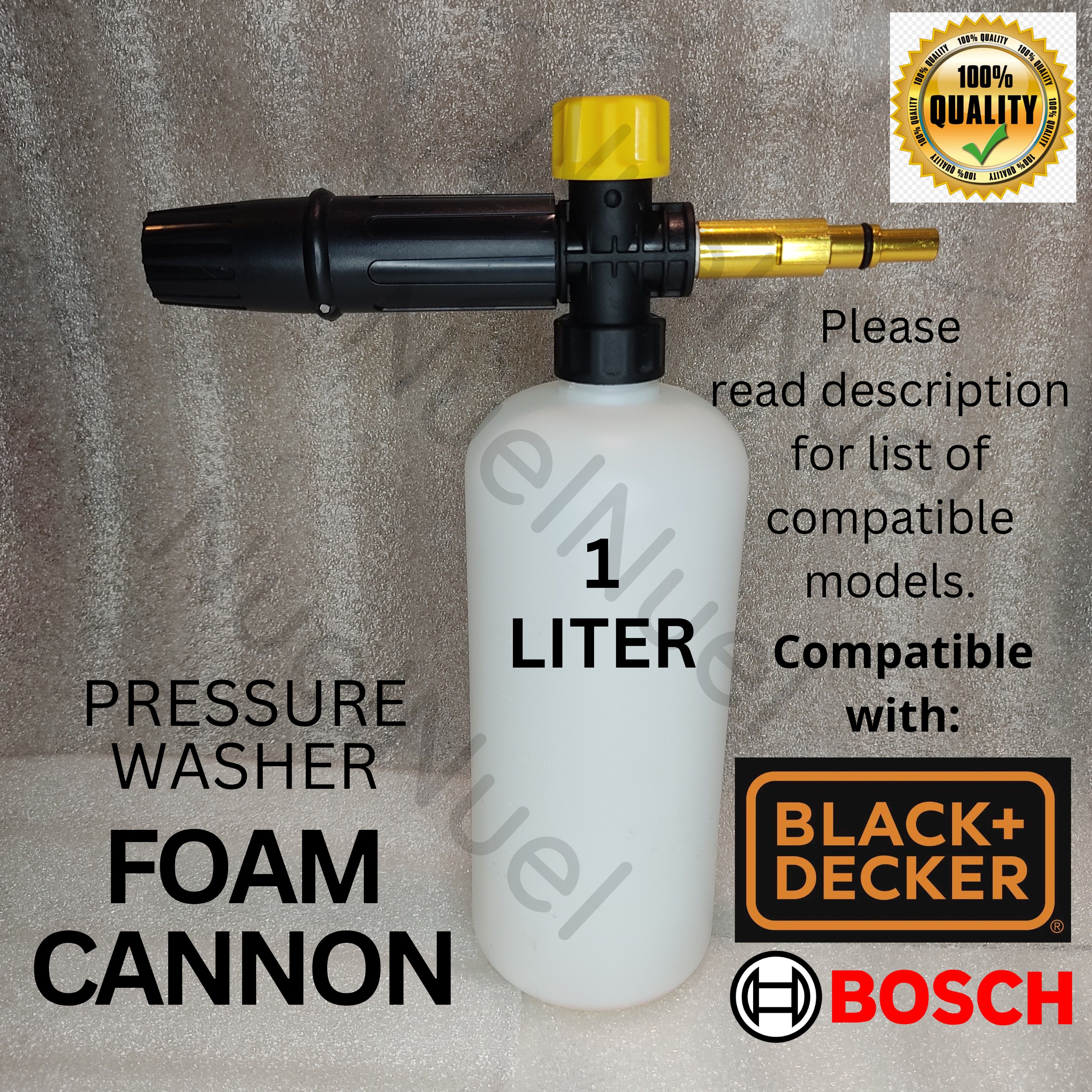 BLACK AND DECKER / BOSCH FOAM CANNON FOR PRESSURE WASHER PW1400S