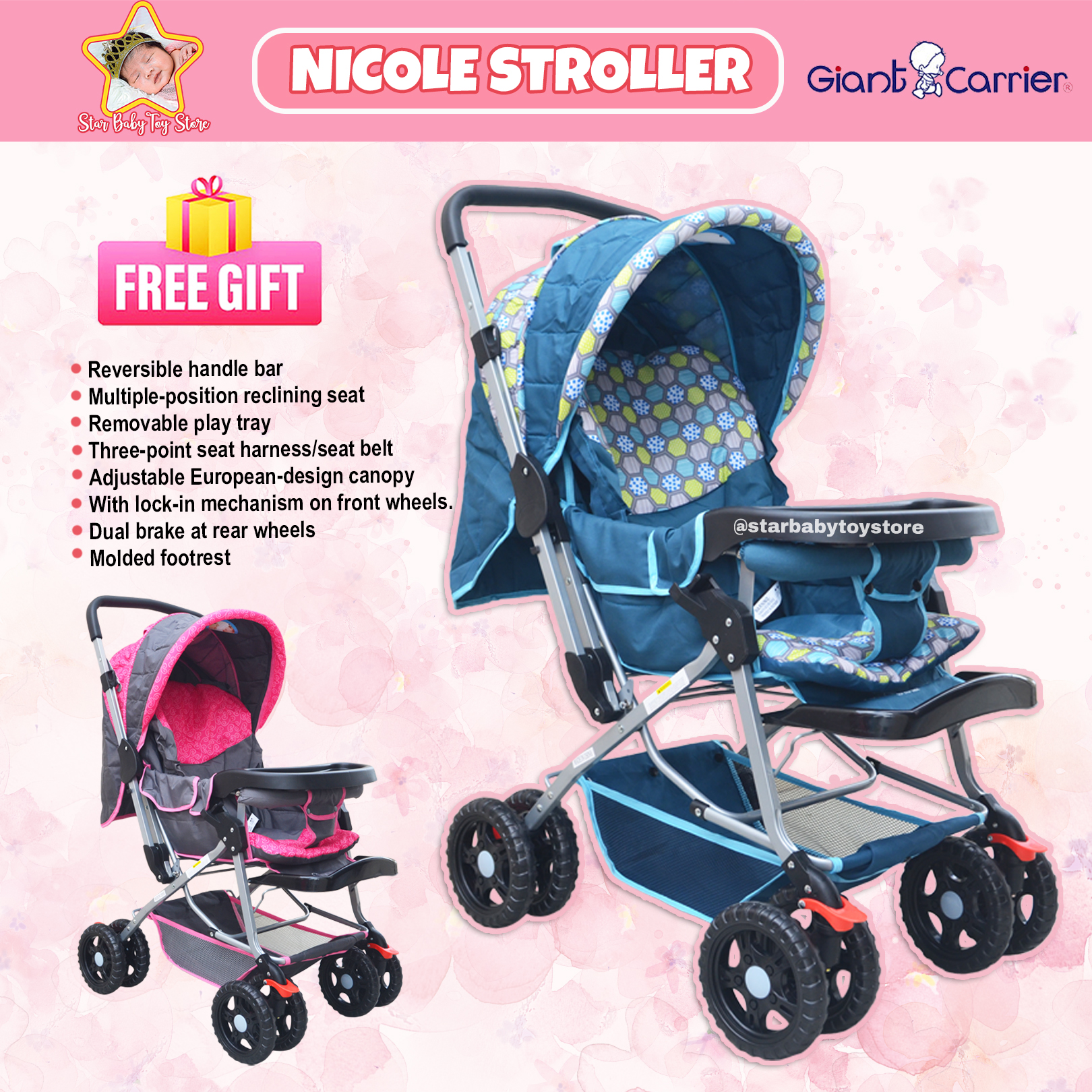 Giant carrier hot sale hudson stroller