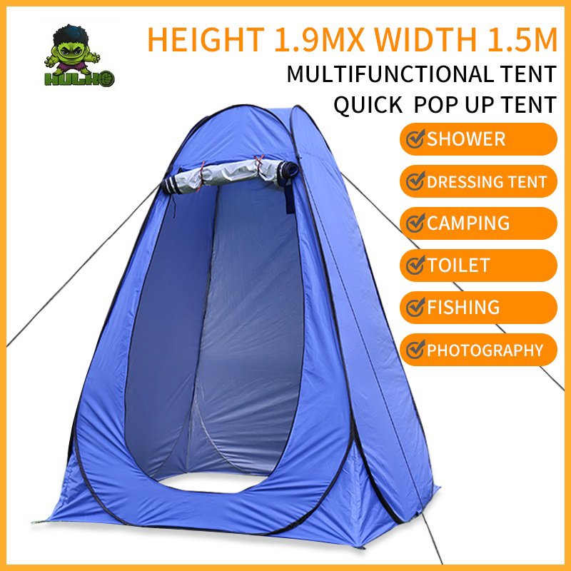 Outdoor Shower Tent Instant Popup Portable Camping Toilet Beach Outdoor