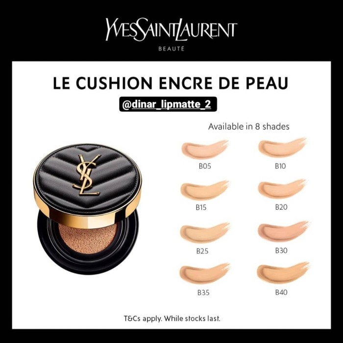 Ysl cushion shades Clearance