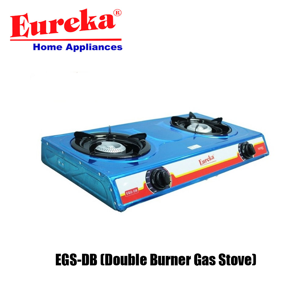 Original EUREKA EGSDB (Double Burner Gas Stove) Stainless Steel Body