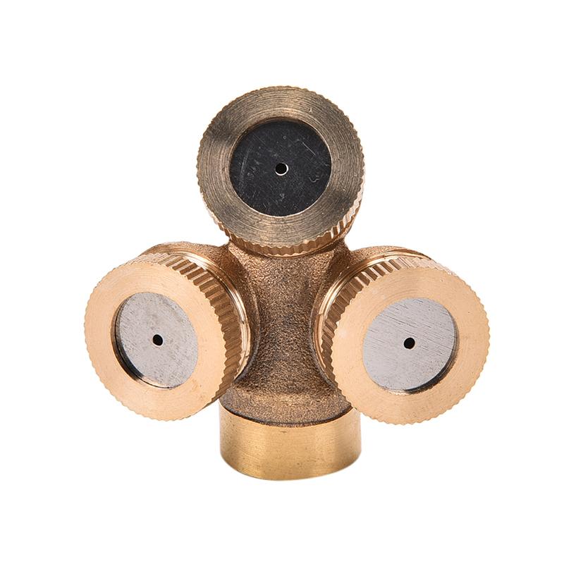 Moito Adjustable Brass Spray Misting Nozzle Garden Sprinklers Irrigation Fitting