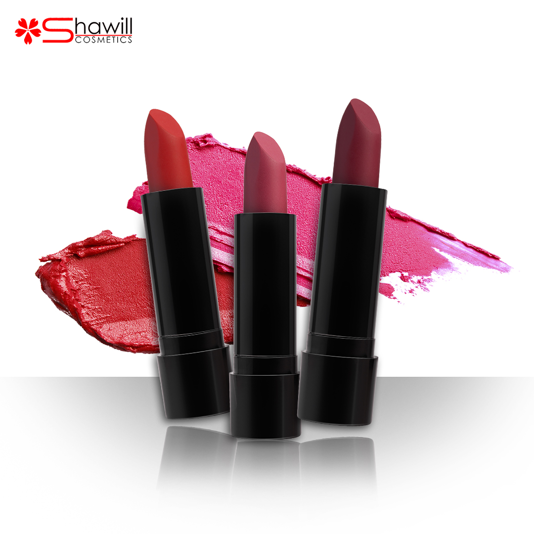 Shawill 3PCs in 1 Set Make up Lip Matte Lipstick Set Waterproof Long