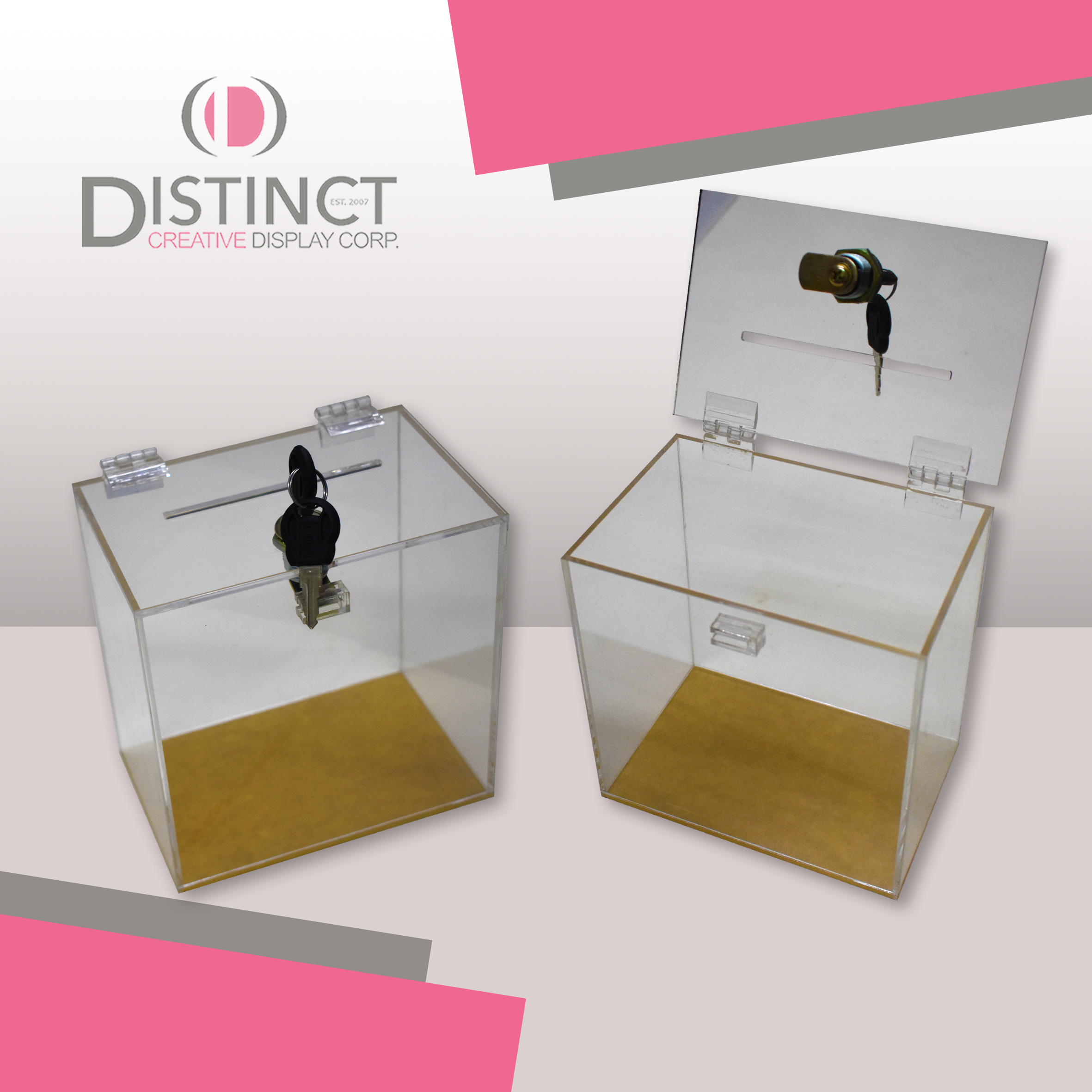 acrylic drop / tip box Lazada PH