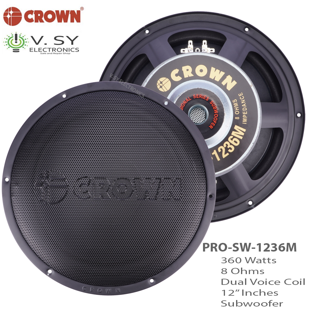 crown subwoofer 18