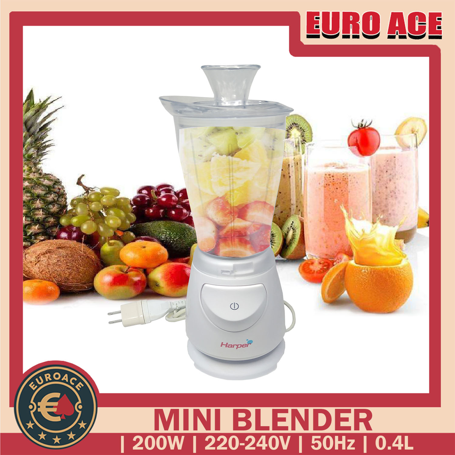 EURO ACE Mini Blender 200W 0.4L Lazada PH