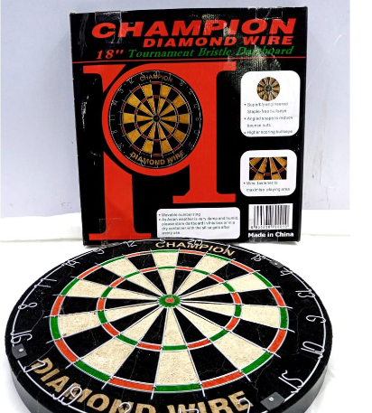 CHAMPIOM DART BOARD DIAMOND WIRE/GAMIT SA LARONG DARTS/DARTS ...