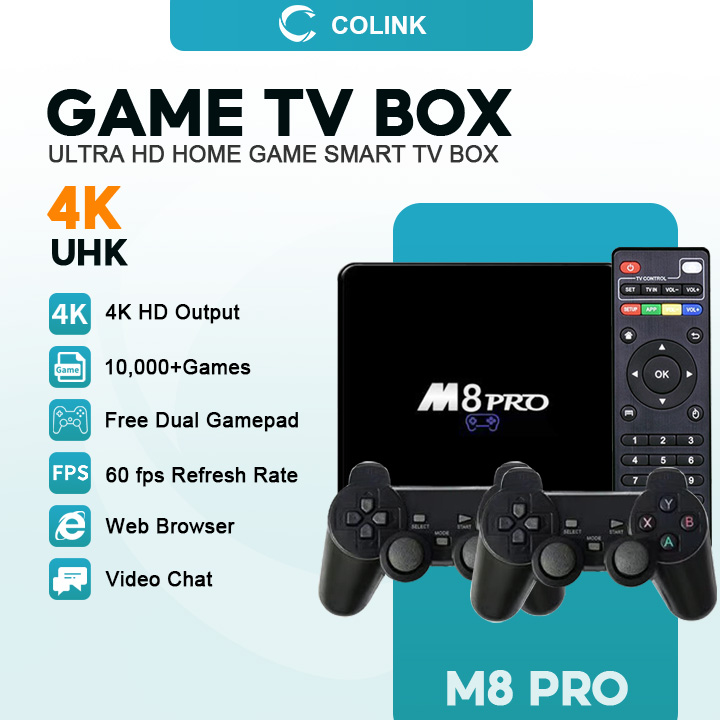 M8 PRO 5G 4K 8+128G Android Ultra HD TV Box+Android TV Box GAME BOX 4K 10000 Games Video Game
